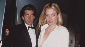John F. Kennedy Jr. (1960 - 1999) with his wife, Carolyn Bessette-Kennedy, USA, circa 1995.